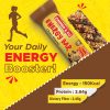 Choco Almond Energy Bar | Granola Bars | 35 G Pack of 12 | Made with Rolled Oats Rice Crisps Corn Flakes | Dark Chocolate | Almonds | No added sugar | No Cholesterol | High Fibre