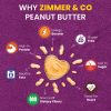 Smooth Peanut Butter 1 KG | Combo of 2 Jars | Rich in Fiber 7% | HIGH in Protein 26 G | No Hydrogenated Oil | No Palm Oil | Low Unsaturated Fat | Premium Peanut Butter by The House of Zimmer & Co